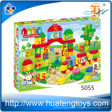 Hot sale 108pcs DIY ABS creative figure brick building block toys